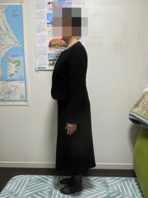 喪服の着用画像　160cm 13号